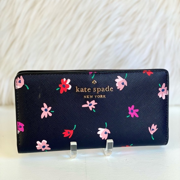 kate spade Handbags - Kate Spade Ditsy Buds Staci Slim Bifold Wallet